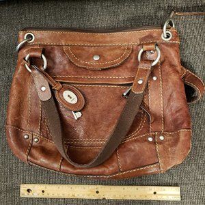 Fossil brown handbag